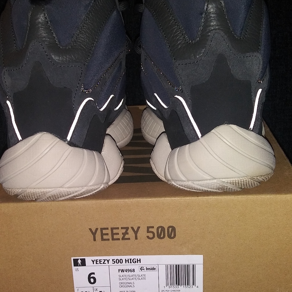 Men's adidas Yeezy 500 High Slate FW4968 Excellent - Picture 9 of 13